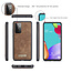 CaseMe - Case for Samsung Galaxy A72 5G - Wallet Case with Card Holder, Magnetic Detachable Cover - Brown