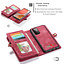 CaseMe - Case for Samsung Galaxy A72 5G - Wallet Case with Card Holder, Magnetic Detachable Cover - Red