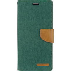 Case for Samsung Galaxy A72 5G - Mercury Canvas Diary Case - Flip Cover - Green