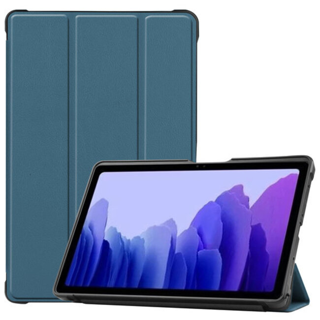 Samsung Galaxy Tab A7 (2020) Hoes - Book Case met TPU cover - Donker Groen