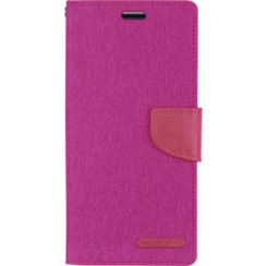 Case for iPhone 11 - Mercury Canvas Diary Case - Flip Cover - Pink