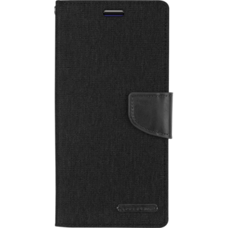 Mercury Goospery Case for iPhone 11 Pro - Mercury Canvas Diary Case - Flip Cover - Black