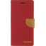 iPhone 11 Pro Max Hoesje - Mercury Canvas Diary Wallet Case - Hoesje met Pasjeshouder -Rood