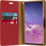 Samsung Galaxy Note 20 Ultra Hoesje - Mercury Canvas Diary Wallet Case - Hoesje met Pasjeshouder - Rood