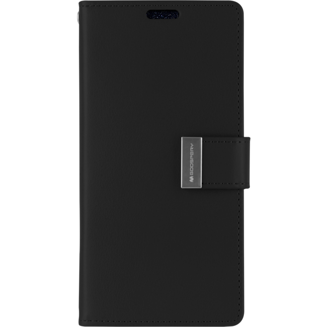 Case for iPhone 12 Mini Case - Flip Cover - Goospery Rich Diary - Black