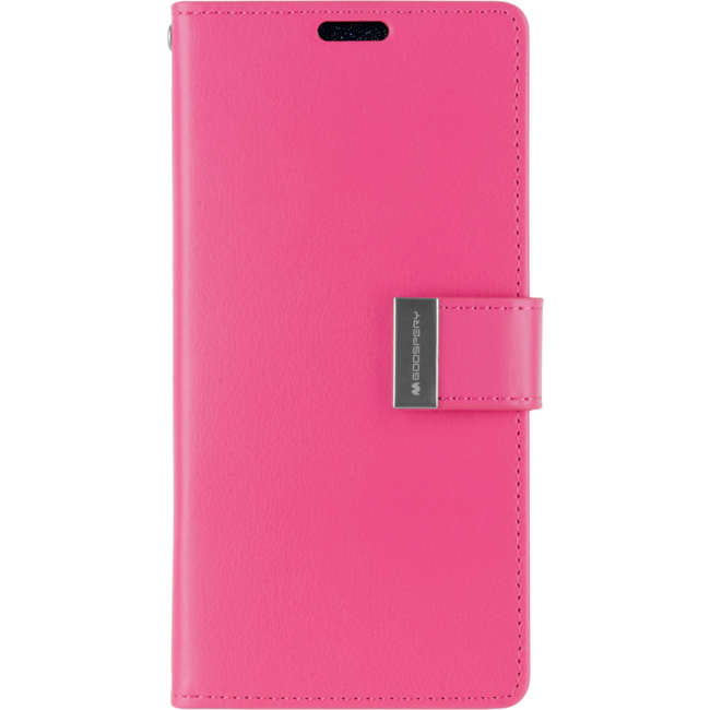 Case for iPhone 12 Pro Max Case - Flip Cover - Goospery Rich Diary - Magenta