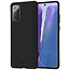 Samsung Galaxy Note 20 Hoesje - Soft Feeling Case - Back Cover - Zwart