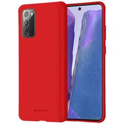 Samsung Galaxy Note 20 Hoesje - Soft Feeling Case - Back Cover - Rood
