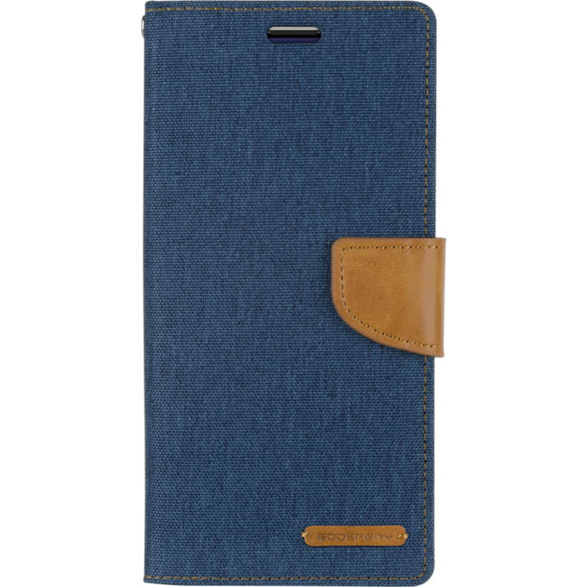 Case for Samsung Galaxy S21 Ultra - Mercury Canvas Diary Case - Flip Cover - Blue