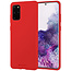 Samsung Galaxy S20 Plus Hoesje - Soft Feeling Case - Back Cover - Rood