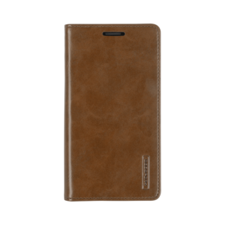 Mercury Goospery Case for Samsung Galaxy Note 20 - Blue Moon Flip Case - With card holder - Brown