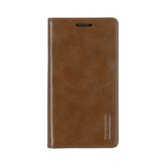 Mercury Goospery Case for Samsung Galaxy S21 Ultra - Blue Moon Flip Case - With card holder - Brown