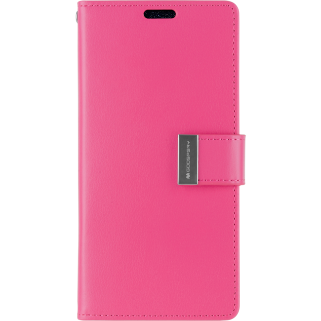 Samsung Galaxy S21 Plus Hoesje - Goospery Rich Diary Case - Hoesje met Pasjeshouder - Magenta