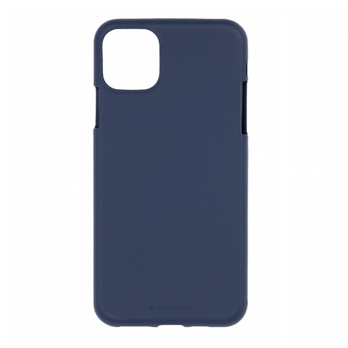 Mercury Goospery Apple iPhone 11 Hoesje - Soft Feeling Case - Back Cover - Donker Blauw