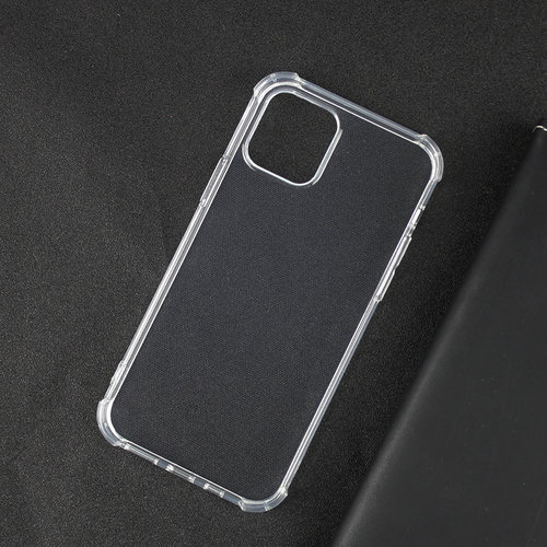 Case2go Apple iPhone 12 Pro Max Hoesje - Clear Soft Case - Siliconen Back Cover - Shock Proof TPU - Transparant