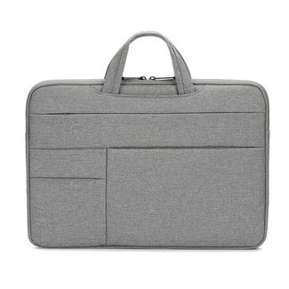 Cover2day Laptop Bag 14 inch - Laptop Sleeve With Extra Compartments - Laptop Sleeve with Handle - Splashproof Bag - Grey