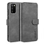 CaseMe - Samsung Galaxy A02s Case - with Magnetic closure - Leather Book Case - Grey