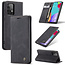 CaseMe - Case for Samsung Galaxy A02s- PU Leather Wallet Case Card Slot Kickstand Magnetic Closure - Black