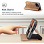 CaseMe - Case for Xiaomi Mi 11 - PU Leather Wallet Case Card Slot Kickstand Magnetic Closure - Ligth Brown