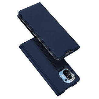 Dux Ducis Dux Ducis - Case for Xiaomi Mi 11 - Ultra Slim PU Leather Flip Folio Case with Magnetic Closure - Dark Blue