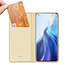Dux Ducis - Case for Xiaomi Mi 11 - Ultra Slim PU Leather Flip Folio Case with Magnetic Closure - Gold