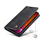 CaseMe - iPhone 12 Pro hoesje - Wallet Book Case - Magneetsluiting - Zwart