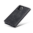 CaseMe - Case for iPhone 12 Pro Max - PU Leather Wallet Case Card Slot Kickstand Magnetic Closure - Black