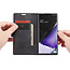 CaseMe - Case for Samsung Galaxy Note 20 Ultra - PU Leather Wallet Case Card Slot Kickstand Magnetic Closure - Black