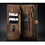 CaseMe - Case for iPhone 12 Mini - Wallet Case with Card Holder, Magnetic Detachable Cover - Brown