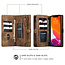 CaseMe - Case for iPhone 12 Pro Max - Wallet Case with Card Holder, Magnetic Detachable Cover - Brown