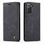 CaseMe - Case for Samsung Galaxy S21 - PU Leather Wallet Case Card Slot Kickstand Magnetic Closure - Black