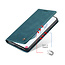 CaseMe - Case for Samsung Galaxy S21 Plus Case - PU Leather Wallet Case Card Slot Kickstand Magnetic Closure - Blue