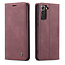 CaseMe - Samsung Galaxy S21 Plus Hoesje - Wallet Book Case - Magneetsluiting - Donker Rood