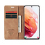 CaseMe - Samsung Galaxy S21 Plus Hoesje - Wallet Book Case - Magneetsluiting - Licht Bruin