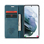 CaseMe - Samsung Galaxy S21 hoesje - Wallet Book Case - Magneetsluiting - Blauw