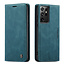 CaseMe - Case for Samsung Galaxy S21 Ultra - PU Leather Wallet Case Card Slot Kickstand Magnetic Closure - Blue