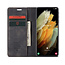 CaseMe - Samsung Galaxy S21 Ultra  hoesje - Wallet Book Case - Magneetsluiting - Zwart