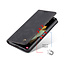 CaseMe - Case for Samsung Galaxy S21 Ultra - PU Leather Wallet Case Card Slot Kickstand Magnetic Closure -Black