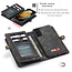 CaseMe - Case for Samsung Galaxy S21 - Wallet Case with Card Holder, Magnetic Detachable Cover - Black