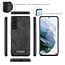 CaseMe - Case for Samsung Galaxy S21 - Wallet Case with Card Holder, Magnetic Detachable Cover - Black