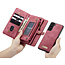 CaseMe - Case for Samsung Galaxy S21 - Wallet Case with Card Holder, Magnetic Detachable Cover - Red