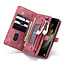 CaseMe - Case for Samsung Galaxy S21 - Wallet Case with Card Holder, Magnetic Detachable Cover - Red