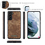 CaseMe - Case for Samsung Galaxy S21 Plus - Wallet Case with Card Holder, Magnetic Detachable Cover - Brown