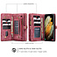 CaseMe - Case for Samsung Galaxy S21 Plus - Wallet Case with Card Holder, Magnetic Detachable Cover - Red