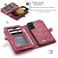 CaseMe - Case for Samsung Galaxy S21 Plus - Wallet Case with Card Holder, Magnetic Detachable Cover - Red