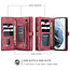 CaseMe - Case for Samsung Galaxy S21 Ultra - Wallet Case with Card Holder, Magnetic Detachable Cover - Red