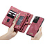 CaseMe - Case for Samsung Galaxy S21 Ultra - Wallet Case with Card Holder, Magnetic Detachable Cover - Red