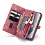 CaseMe - Case for Samsung Galaxy S21 Ultra - Wallet Case with Card Holder, Magnetic Detachable Cover - Red