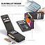 CaseMe - Case for Samsung Galaxy S21 Ultra - Wallet Case with Cardslots and Detachable Flip Zipper Case - Black
