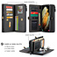CaseMe - Samsung Galaxy S21 Case - Back Cover and Wallet Book Case - Multifunctional - Black